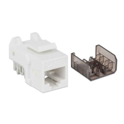 Jack Intellinet Keystone Cat6a de Impacto UTP Color Blanco