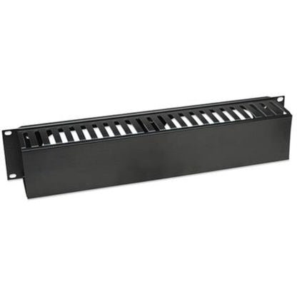 Organizador Intellinet Cables 19" 2U Horizontal Plástico Color Negro