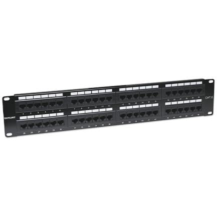 Panel Parcheo Intellinet Cat 6 48 Puertos UTP 2U