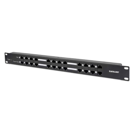 Patch Panel Intellinet de 12 Puertos con Paso de Energía Passive PoE