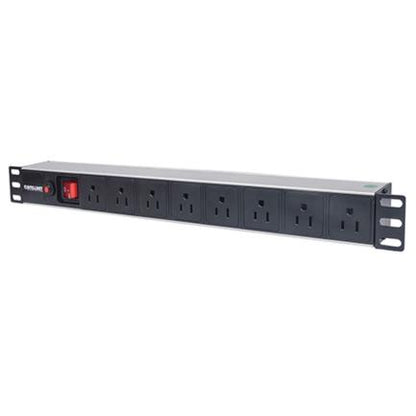 Barra PDUIntellinet Gab/Rack 19" 1U Contra Sobrecarga On/Off 8 Contactos