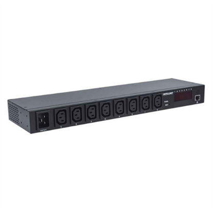 Barra PDU Intellinet Multicontactos 8 Salidas Montaje en Rack 19" Color Negro
