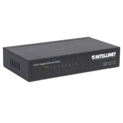 Switch Intellinet Escritorio Ethernet Gigabit 8 Puertos Color Negro