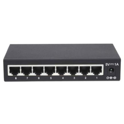 Switch Intellinet Escritorio Ethernet Gigabit 8 Puertos Color Negro