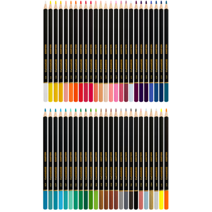 Colores de madera semi profesionales Kores estuche metal c/50 piezas
