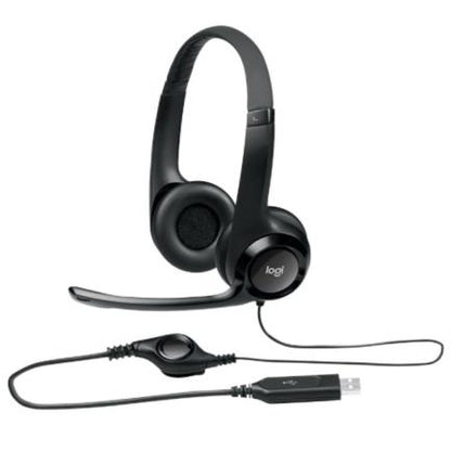 Diadema Logitech H390 Micrófono USB Color Negro