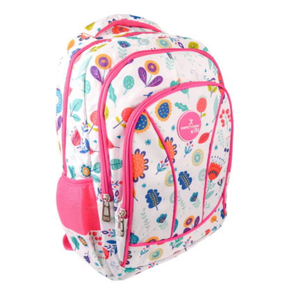 Kit Perfect Choice de Mochila Brooklyn Flores y Audífonos Catto color Rosa