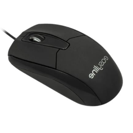 Mouse Easy Line Óptico Alámbrico USB 1000dpi Color Negro