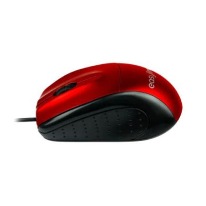 Mouse Easy Line Óptico Alámbrico USB 1200dpi Color Rojo