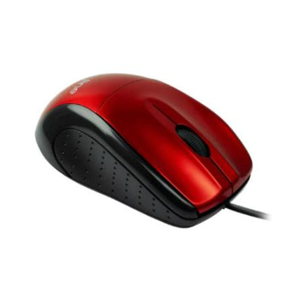 Mouse Easy Line Óptico Alámbrico USB 1200dpi Color Rojo