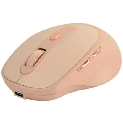 Mouse Perfect Choice Clix Inalámbrico Batería Recargable 6 Botones hasta 1600 DPI Color Caqui