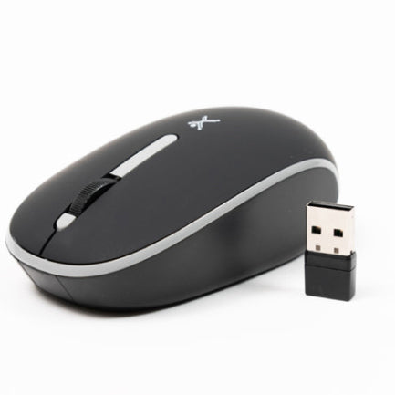 MOUSE RECARGABLE PERFECT CHOICE  2.4GHZ+BT CLIC SILENCIOSO COLORI - NEGRO