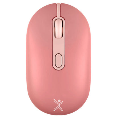 MOUSE RECARGABLE PERFECT CHOICE 2.4GHZ+BT CLIC SILENCIOSO COLORI - ROSA