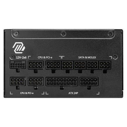 Fuente de Poder 1250W MSI MAG A1250GL PCIE5 80 PLUS Gold ATX Modular 24-pin ATX 135mm