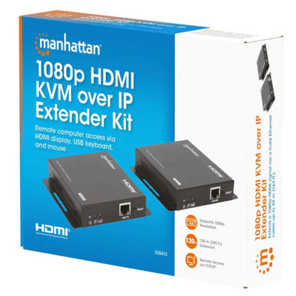Extensor Video Manhattan HDMI KVM 120M via Cat6 1080p
