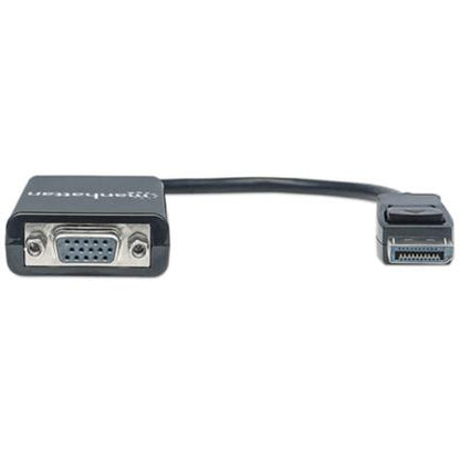 Adaptador Manhattan DisplayPort M a VGA H 15cm Activo Color Negro