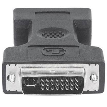 Adaptador Manhattan DVI-A&D HD15H 29M Color Negro