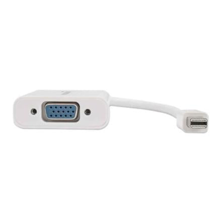 Adaptador Manhattan Mini DisplayPort-M a VGA-H Activo Color Blanco