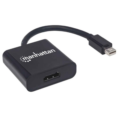 Adaptador Manhattan Activo Mini DisplayPort-M a HDMI-H 4K a 60Hz Color Negro