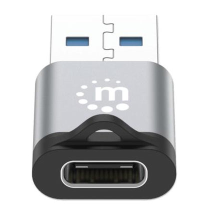 Adaptador USB-C V3.2 Gen1 AM-CH 5Gbps 3A Aluminio Gris Espacial/Negro