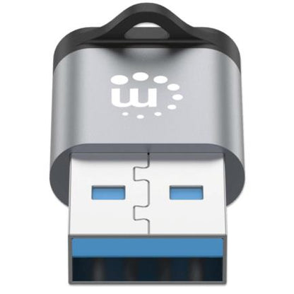 Adaptador USB-C V3.2 Gen1 AM-CH 5Gbps 3A Aluminio Gris Espacial/Negro