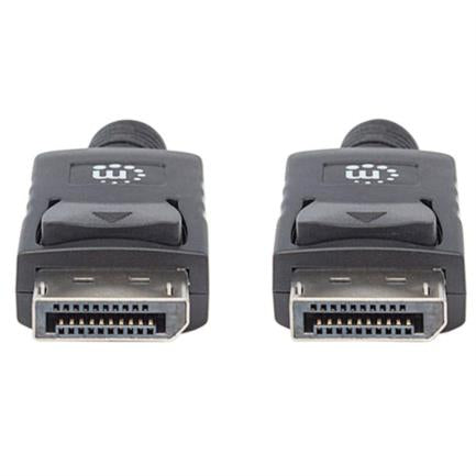 Cable Manhattan DisplayPort M-M Blindado 1m Color Negro