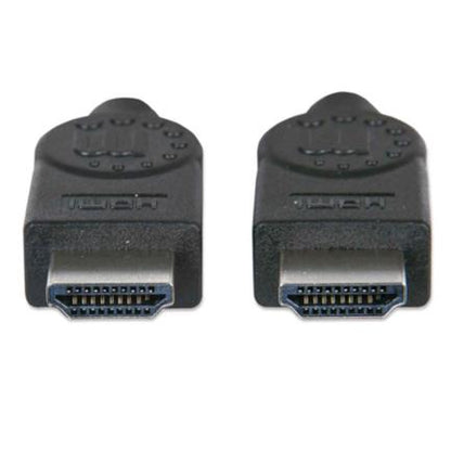 Cable Manhattan HDMI M-M Alta Velocidad Blindado 1m Color Negro