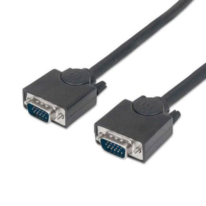 Cable Manhattan SVGA Monitor 8MM HD15M-M 1.8m Color Negro