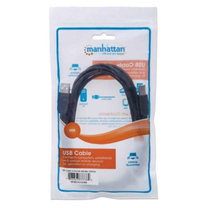 Cable Manhattan USB 2.0 A-B Alta Velocidad 5m Color Negro