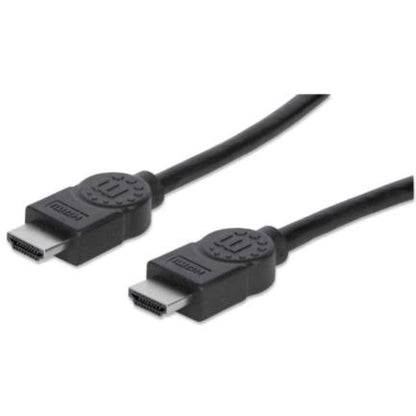 Cable Manhattan Alta Velocidad Canal Ethernet HDMI M-M 15m Color Negro