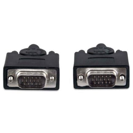 Cable Manhattan para Monitor SVGA HD15 M-M 30m Color Negro