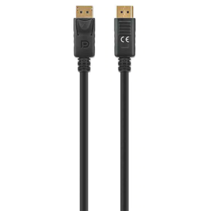 Cable Manhattan DisplayPort M-M 8K a 60Hz 2m Color Negro