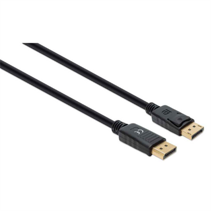 Cable Manhattan DisplayPort M-M 8K a 60Hz 3m Color Negro