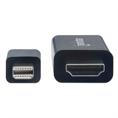 Cable Manhattan Mini DisplayPort M-M 4K a 60Hz 1.8m Color Negro