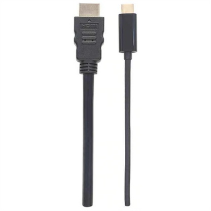 Cable Manhattan Adaptador USB-C a HDMI 4K Salida 1m Color Negro
