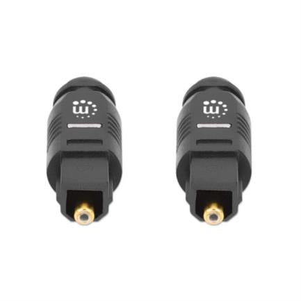 Cable Manhattan Audio Digital Óptico Toslink M-M 2m Color Negro