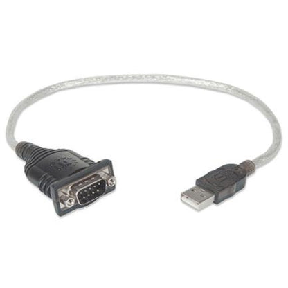 Convertidor Manhattan USB a Serial DB9M 45cm