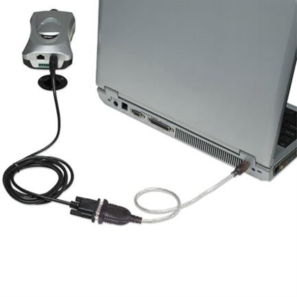 Convertidor Manhattan USB a Serial DB9M 45cm