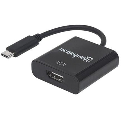 Convertidor Manhattan Video USB-C a HDMI Hembra Color Negro