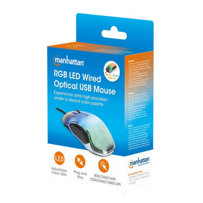 Mouse Optico Manhattan Gaming 7 botones USB Cableado
