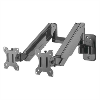 Soporte Monitor Manhattan Universal Pared para 2 Monitores 17" a 32" Pistón Hasta 8 Kg