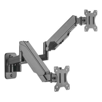 Soporte Monitor Manhattan Universal Pared para 2 Monitores 17" a 32" Pistón Hasta 8 Kg