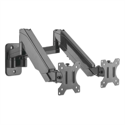 Soporte Monitor Manhattan Universal Pared para 2 Monitores 17" a 32" Pistón Hasta 8 Kg