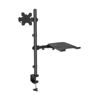 Soporte Monitor Manhattan Escritorio para 13" a 32"/Laptop 10" a 17" Hasta 8 Kg Altura Ajustable