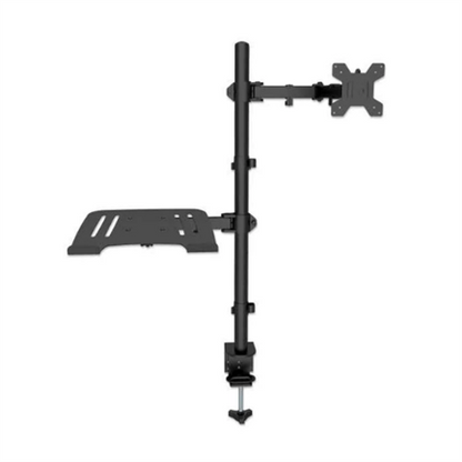 Soporte Monitor Manhattan Escritorio para 13" a 32"/Laptop 10" a 17" Hasta 8 Kg Altura Ajustable