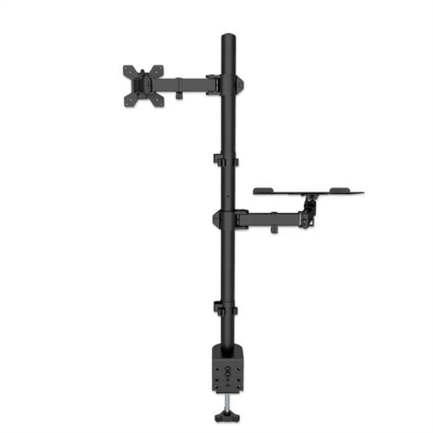 Soporte Monitor Manhattan Escritorio para 13" a 32"/Laptop 10" a 17" Hasta 8 Kg Altura Ajustable