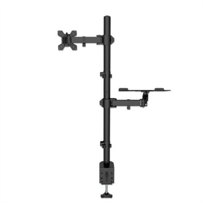 Soporte Monitor Manhattan Escritorio para 13" a 32"/Laptop 10" a 17" Hasta 8 Kg Altura Ajustable