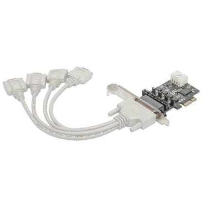 Tarjeta Serial Manhattan PCI Express 4 Puertos DB9
