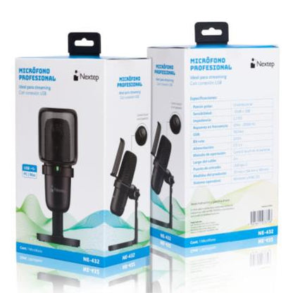 Micrófono Profesional Nextep Streaming USB con Base