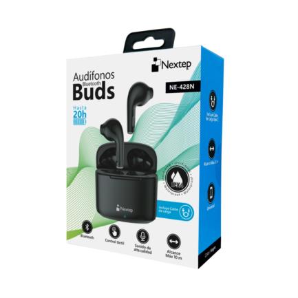 Audifonos Nextep Buds Bluetooth Control Tactil Hasta 20Horas Negro - vista 2